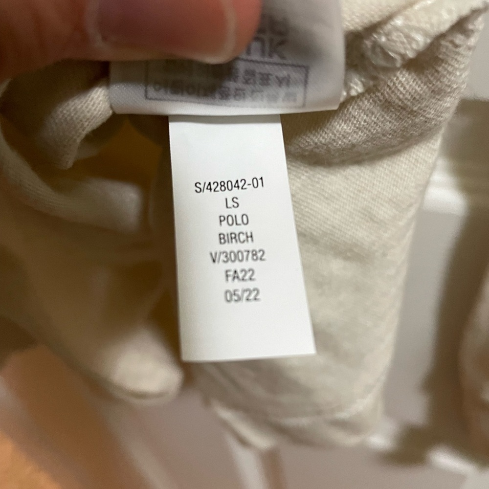 GAP Long Sleeve collared polo shirt